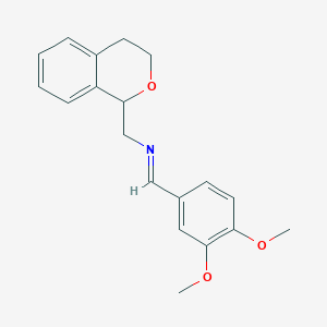 N-(3,4-dihydro-1H-isochromen-1-ylmethyl)-1-(3,4-dimethoxyphenyl)methanimine