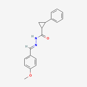 N'-[(E)-(4-methoxyphenyl)methylidene]-2-phenylcyclopropanecarbohydrazide