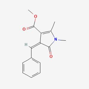 methyl (4Z)-4-benzylidene-1,2-dimethyl-5-oxo-4,5-dihydro-1H-pyrrole-3-carboxylate