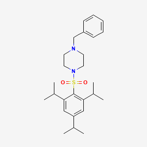 1-Benzyl-4-{[2,4,6-tri(propan-2-yl)phenyl]sulfonyl}piperazine