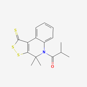 1-(4,4-dimethyl-1-thioxo-1,4-dihydro-5H-[1,2]dithiolo[3,4-c]quinolin-5-yl)-2-methylpropan-1-one