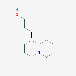 molecular formula C13H26NO+ B15036198 (1R)-1-(3-hydroxypropyl)-5-methyloctahydro-2H-quinolizinium 