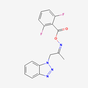 ({[(2Z)-1-(1H-benzotriazol-1-yl)propan-2-ylidene]amino}oxy)(2,6-difluorophenyl)methanone