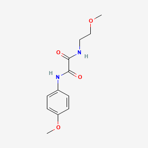 N-(2-methoxyethyl)-N'-(4-methoxyphenyl)ethanediamide