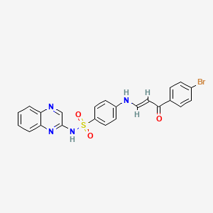 4-{[(1E)-3-(4-Bromophenyl)-3-oxoprop-1-EN-1-YL]amino}-N-(quinoxalin-2-YL)benzene-1-sulfonamide