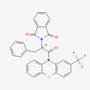 2-{1-oxo-3-phenyl-1-[2-(trifluoromethyl)-10H-phenothiazin-10-yl]propan-2-yl}-1H-isoindole-1,3(2H)-dione