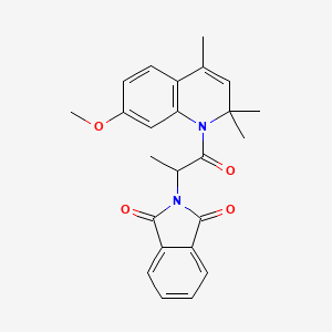 2-[1-(7-methoxy-2,2,4-trimethylquinolin-1(2H)-yl)-1-oxopropan-2-yl]-1H-isoindole-1,3(2H)-dione