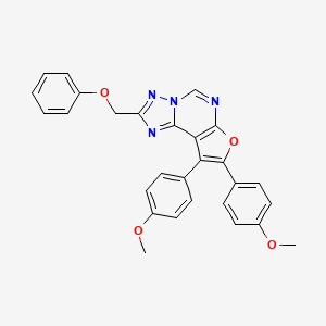 8,9-Bis(4-methoxyphenyl)-2-(phenoxymethyl)furo[3,2-e][1,2,4]triazolo[1,5-c]pyrimidine