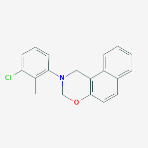 molecular formula C19H16ClNO B15036501 2-(3-chloro-2-methylphenyl)-2,3-dihydro-1H-naphtho[1,2-e][1,3]oxazine 