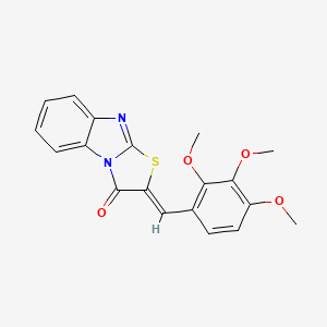 (2Z)-2-(2,3,4-trimethoxybenzylidene)[1,3]thiazolo[3,2-a]benzimidazol-3(2H)-one