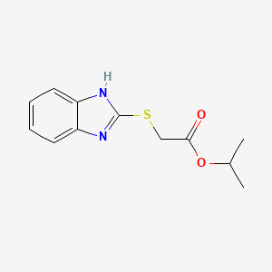 propan-2-yl 2-(1H-1,3-benzodiazol-2-ylsulfanyl)acetate