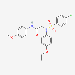 2-[N-(4-Ethoxyphenyl)4-chlorobenzenesulfonamido]-N-(4-methoxyphenyl)acetamide