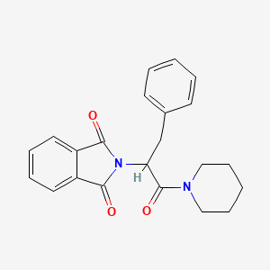 2-[1-oxo-3-phenyl-1-(piperidin-1-yl)propan-2-yl]-1H-isoindole-1,3(2H)-dione