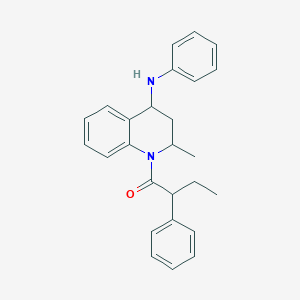 1-[2-methyl-4-(phenylamino)-3,4-dihydroquinolin-1(2H)-yl]-2-phenylbutan-1-one