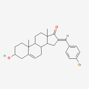 (16E)-16-(4-bromobenzylidene)-3-hydroxyandrost-5-en-17-one