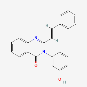 3-(3-hydroxyphenyl)-2-[(E)-2-phenylethenyl]quinazolin-4(3H)-one