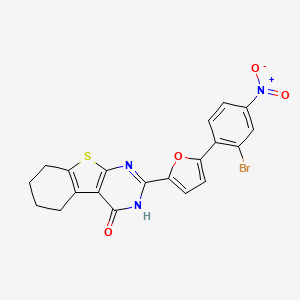 2-[5-(2-Bromo-4-nitrophenyl)furan-2-yl]-5,6,7,8-tetrahydro[1]benzothieno[2,3-d]pyrimidin-4-ol