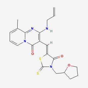 2-(Allylamino)-9-methyl-3-{(Z)-[4-oxo-3-(tetrahydro-2-furanylmethyl)-2-thioxo-1,3-thiazolidin-5-ylidene]methyl}-4H-pyrido[1,2-A]pyrimidin-4-one