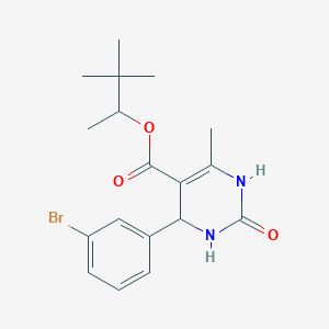 3,3-Dimethylbutan-2-yl 4-(3-bromophenyl)-6-methyl-2-oxo-1,2,3,4-tetrahydropyrimidine-5-carboxylate