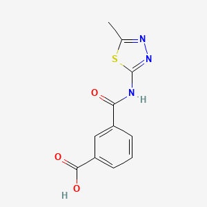 3-[(5-Methyl-1,3,4-thiadiazol-2-yl)carbamoyl]benzoic acid