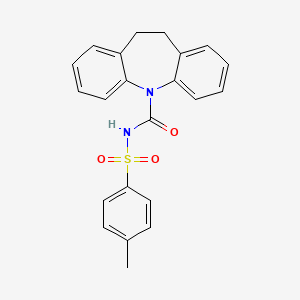 N-[(4-methylphenyl)sulfonyl]-10,11-dihydro-5H-dibenzo[b,f]azepine-5-carboxamide