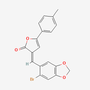 3-(6-Bromo-benzo[1,3]dioxol-5-ylmethylene)-5-p-tolyl-3H-furan-2-one