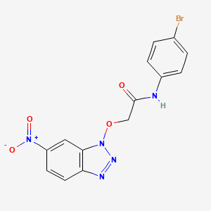 N-(4-bromophenyl)-2-[(6-nitro-1H-benzotriazol-1-yl)oxy]acetamide