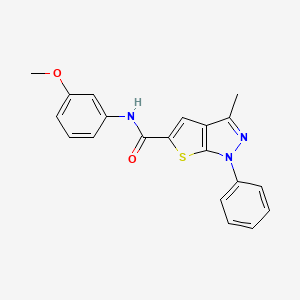 N-(3-methoxyphenyl)-3-methyl-1-phenyl-1H-thieno[2,3-c]pyrazole-5-carboxamide