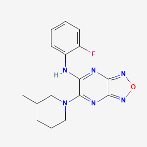 N-(2-fluorophenyl)-6-(3-methylpiperidin-1-yl)[1,2,5]oxadiazolo[3,4-b]pyrazin-5-amine