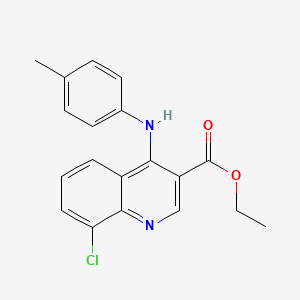 Ethyl 8-chloro-4-[(4-methylphenyl)amino]quinoline-3-carboxylate