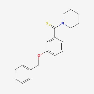 molecular formula C19H21NOS B15037076 [3-(Benzyloxy)phenyl](piperidin-1-yl)methanethione 