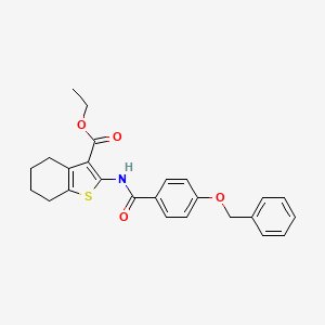 Ethyl 2-{[4-(benzyloxy)benzoyl]amino}-4,5,6,7-tetrahydro-1-benzothiophene-3-carboxylate