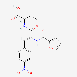 N-[(2Z)-2-[(furan-2-ylcarbonyl)amino]-3-(4-nitrophenyl)prop-2-enoyl]valine