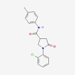 1-(2-chlorophenyl)-N-(4-methylphenyl)-5-oxopyrrolidine-3-carboxamide