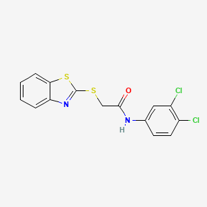 2-(1,3-benzothiazol-2-ylsulfanyl)-N-(3,4-dichlorophenyl)acetamide