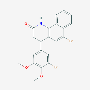 6-bromo-4-(3-bromo-4,5-dimethoxyphenyl)-3,4-dihydrobenzo[h]quinolin-2(1H)-one