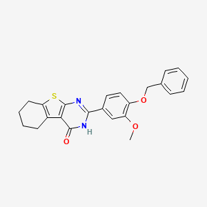 2-[4-(benzyloxy)-3-methoxyphenyl]-5,6,7,8-tetrahydro[1]benzothieno[2,3-d]pyrimidin-4(3H)-one