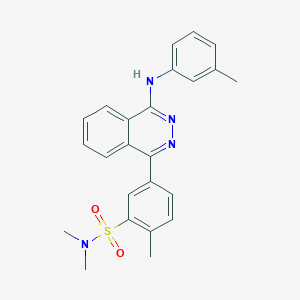 N,N,2-trimethyl-5-{4-[(3-methylphenyl)amino]phthalazin-1-yl}benzenesulfonamide