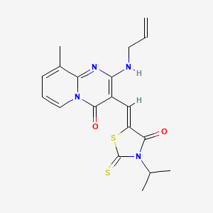 2-(allylamino)-3-[(Z)-(3-isopropyl-4-oxo-2-thioxo-1,3-thiazolidin-5-ylidene)methyl]-9-methyl-4H-pyrido[1,2-a]pyrimidin-4-one