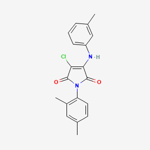 3-chloro-1-(2,4-dimethylphenyl)-4-[(3-methylphenyl)amino]-1H-pyrrole-2,5-dione