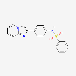 N-(4-imidazo[1,2-a]pyridin-2-ylphenyl)benzenesulfonamide