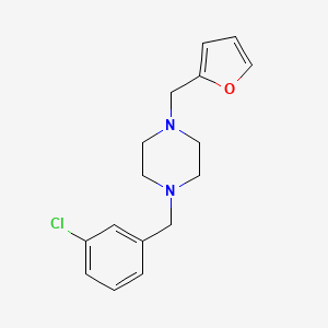 1-(3-Chlorobenzyl)-4-(furan-2-ylmethyl)piperazine