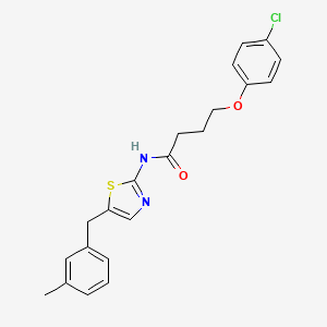 4-(4-chlorophenoxy)-N-[5-(3-methylbenzyl)-1,3-thiazol-2-yl]butanamide