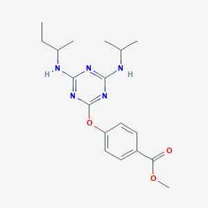 Methyl 4-{[4-(butan-2-ylamino)-6-(propan-2-ylamino)-1,3,5-triazin-2-yl]oxy}benzoate