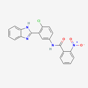 N-[3-(1H-benzimidazol-2-yl)-4-chlorophenyl]-2-nitrobenzamide