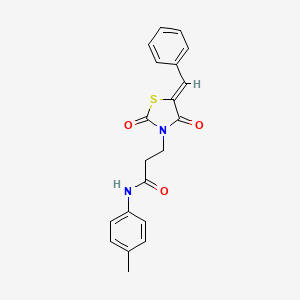 3-(5-Benzylidene-2,4-dioxo-thiazolidin-3-yl)-N-p-tolyl-propionamide