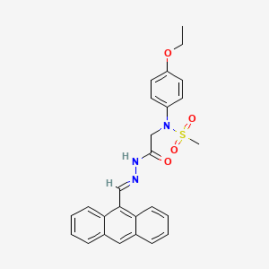 N-({N'-[(E)-(Anthracen-9-YL)methylidene]hydrazinecarbonyl}methyl)-N-(4-ethoxyphenyl)methanesulfonamide