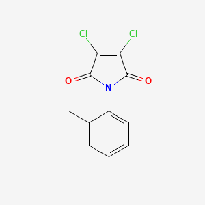 molecular formula C11H7Cl2NO2 B15037357 1H-Pyrrole-2,5-dione, 3,4-dichloro-1-(2-methylphenyl)- CAS No. 52106-41-9