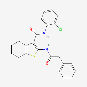 N-(2-chlorophenyl)-2-[(phenylacetyl)amino]-4,5,6,7-tetrahydro-1-benzothiophene-3-carboxamide