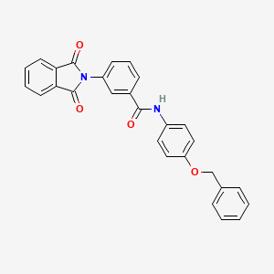 N-[4-(benzyloxy)phenyl]-3-(1,3-dioxo-1,3-dihydro-2H-isoindol-2-yl)benzamide